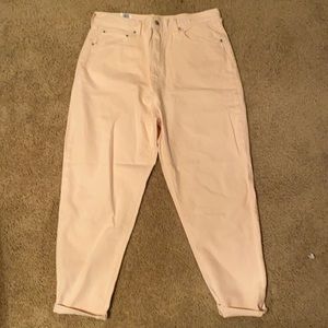 LEVIS CAPITAL E PINK TAPER PANTS